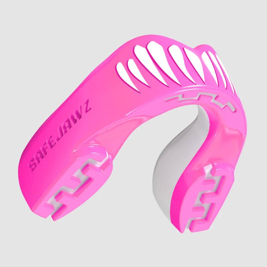 SafeJawz EXTRO Pink Viper in pink with a white snake design