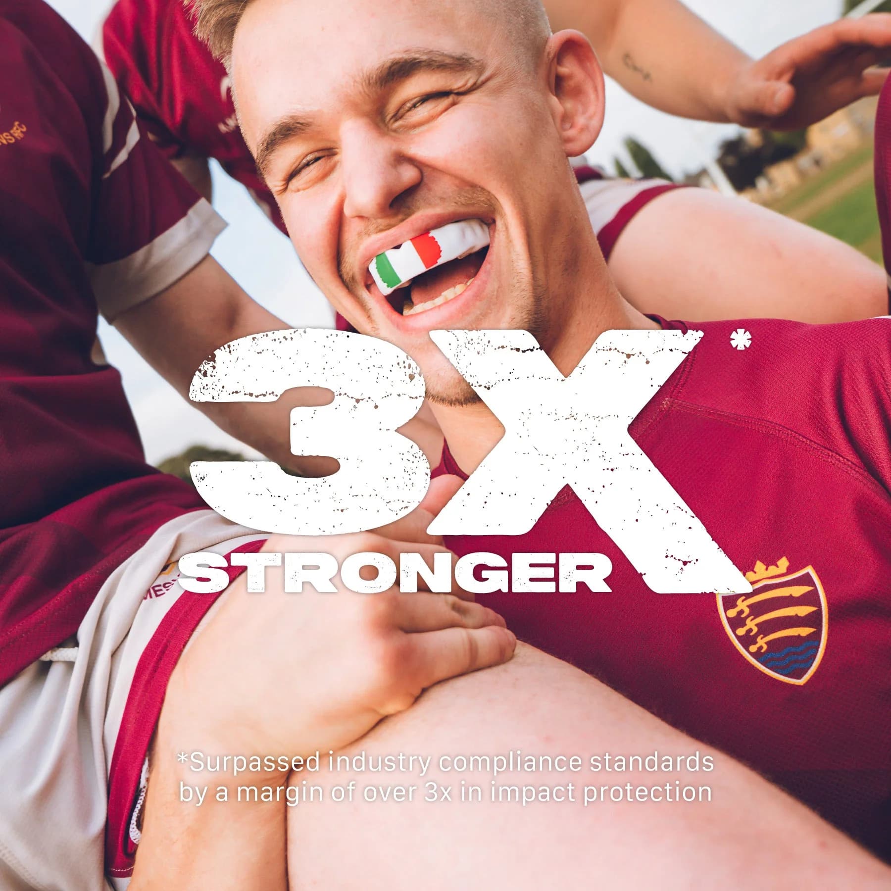 SafeJawz Extro Flags Range Mouth guard Italy – additional SafeJawz photograph