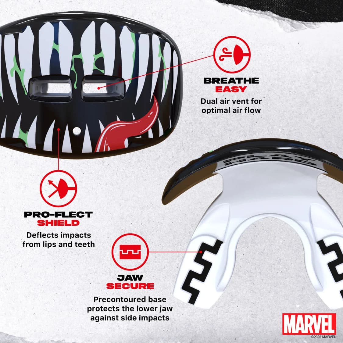 SafeJawz Marvel Lip Guard Venom Mouth guard – additional SafeJawz photograph