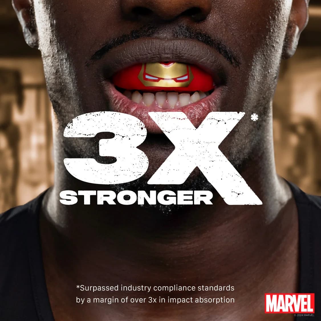 SafeJawz Marvel Iron-Man Mouth guard - Red – additional SafeJawz photograph