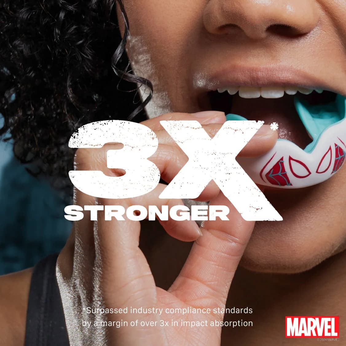 SafeJawz Marvel Spider-Gwen Mouth guard - White – additional SafeJawz photograph