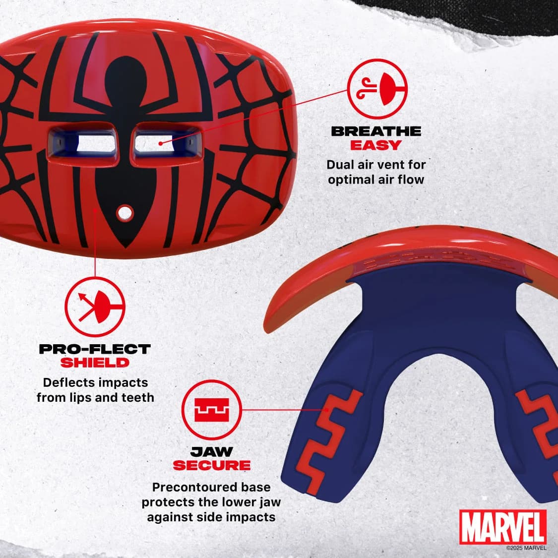 SafeJawz Marvel Lip Guard Spider-Man Mouth guard – additional SafeJawz photograph