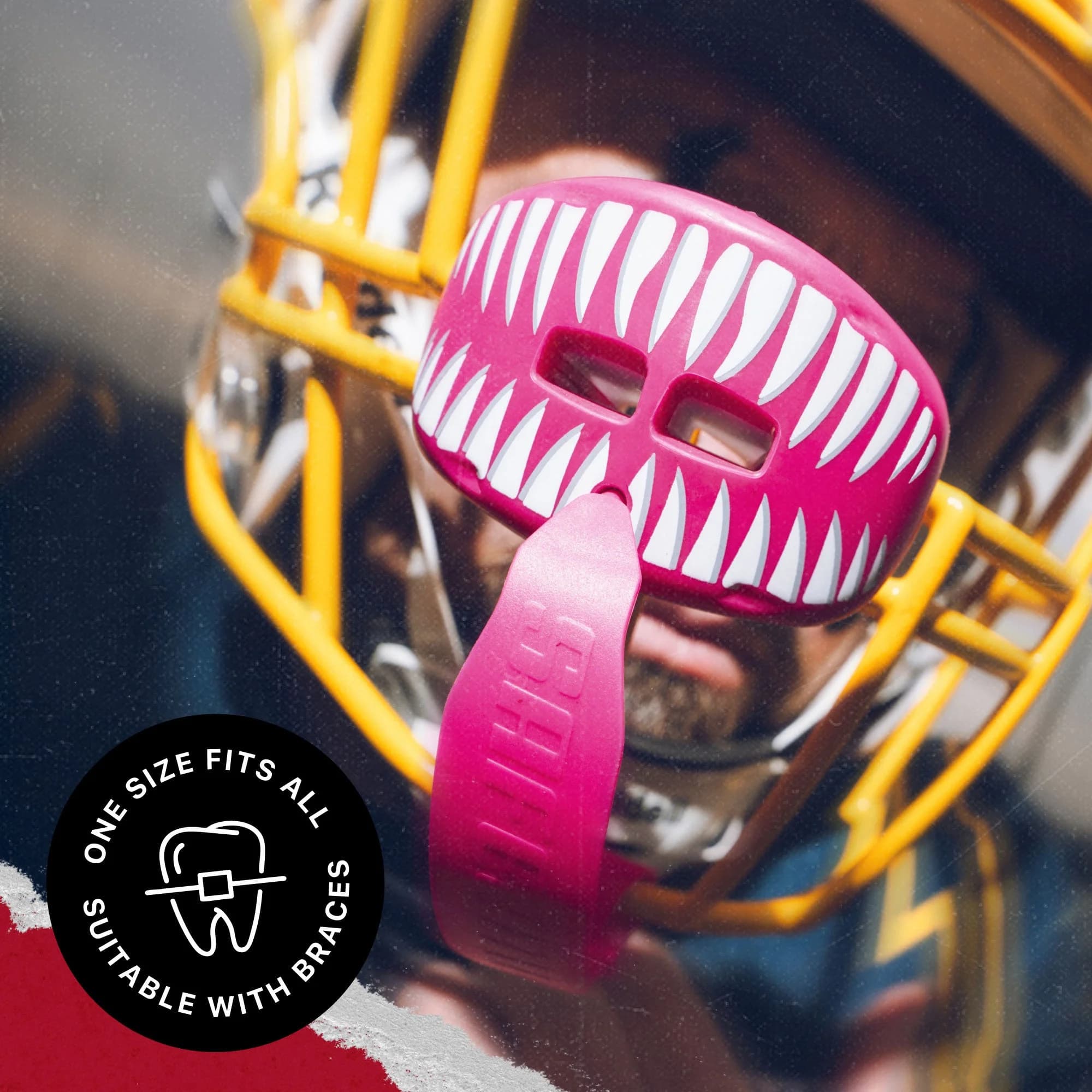 SafeJawz Extro Series Lip Protector - Viper Pink – additional SafeJawz photograph