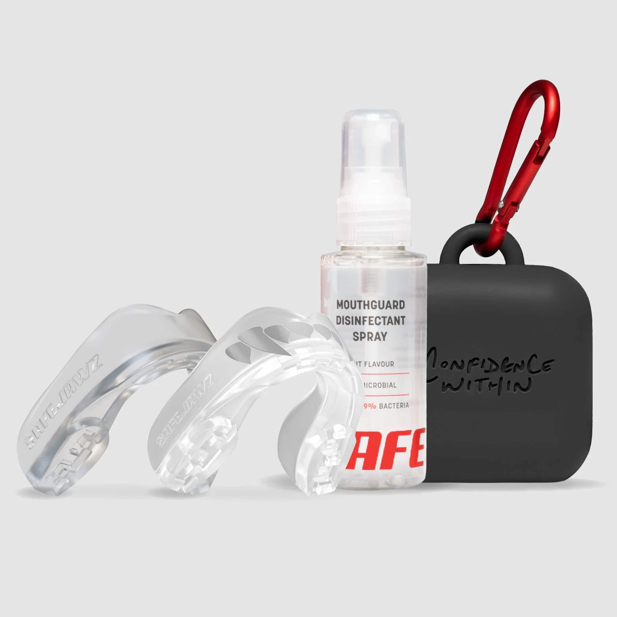 SafeJawz Extro Series Premium Bundle - Clear Fangz