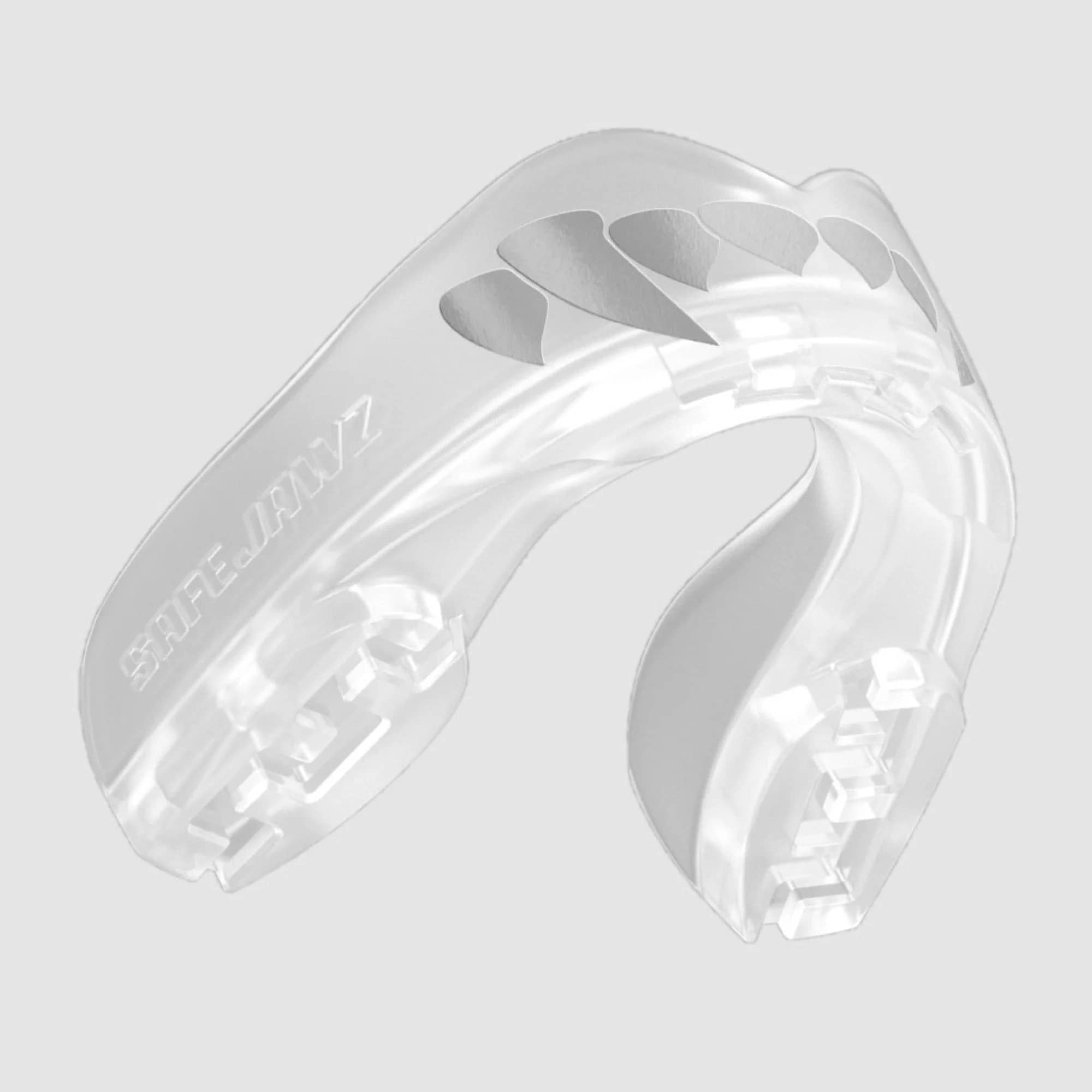 SafeJawz Extro Series Clear Fangz Mouthguard – original SafeJawz product photograph