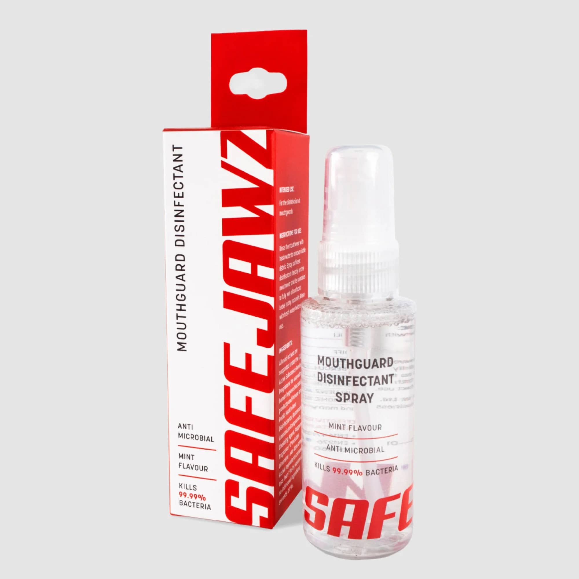 SafeJawz Mouthguard Cleaning Spray – Mint, 50 ml – original SafeJawz product photograph