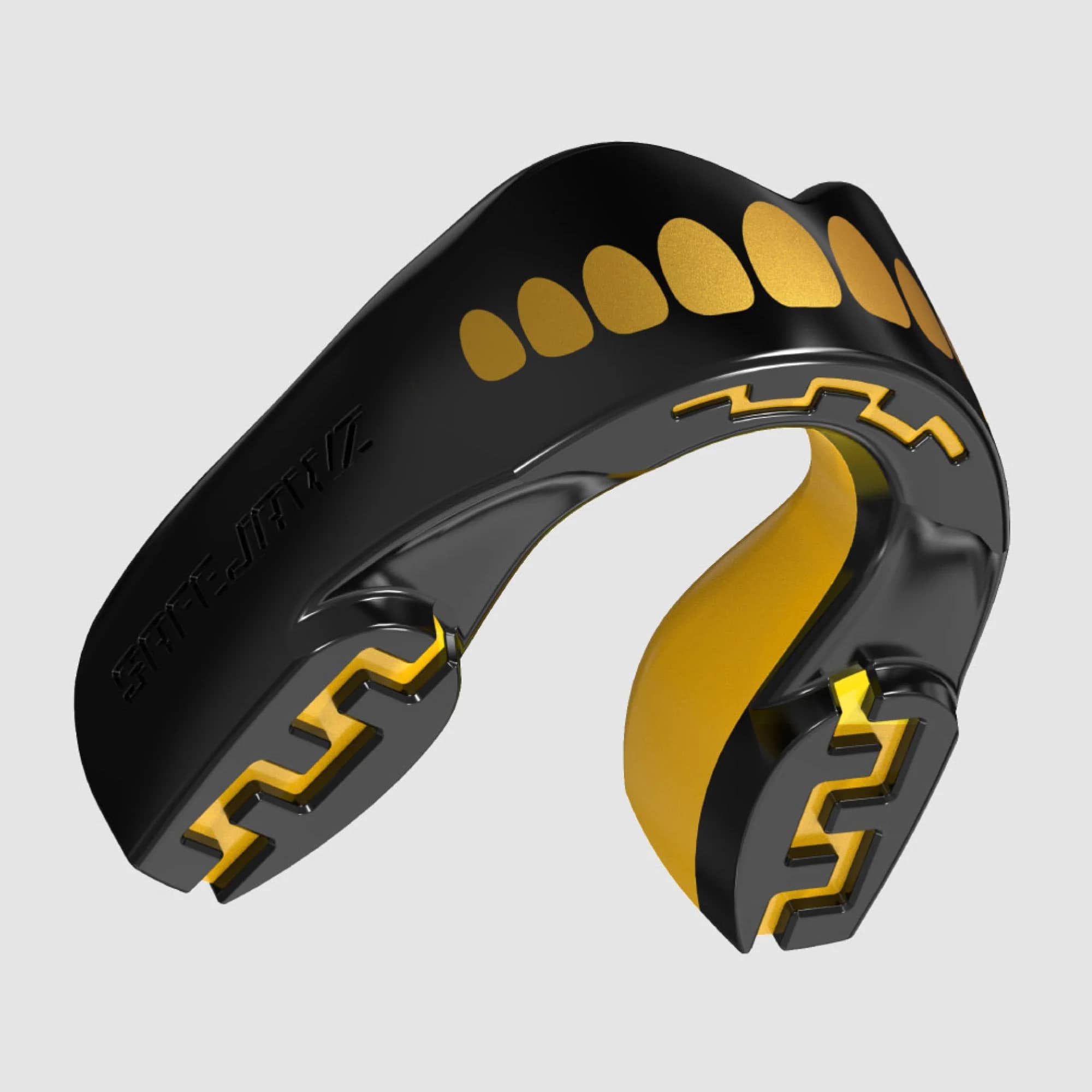 SafeJawz 'Goldie' Mouth guard - Extro SEries - Black & Gold – original SafeJawz product photograph